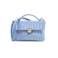SIGNAU | Borsa a tracolla in argento metallizzato/sky