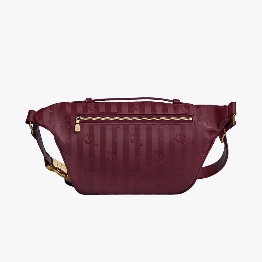 BRIENZ | Gürteltasche antik rot/gold - von hinten