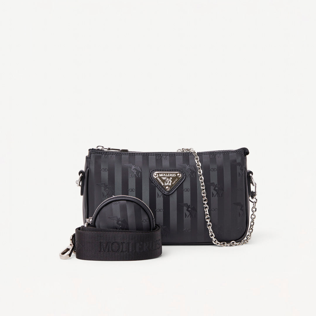 ZELL Umhängetasche Schwarz/Silber kaufen Mollerus – Maison