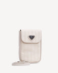 STEG | Handyportemonnaie pearl/silber seitlich