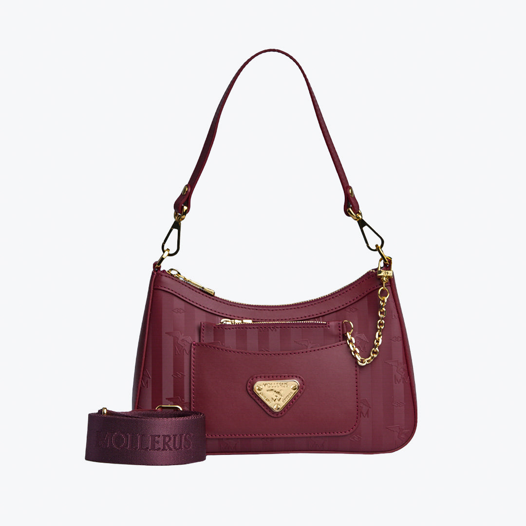 CASTIEL | Shoulder bag antique red/gold