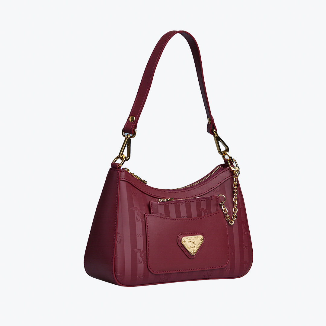 CASTIEL | Shoulder bag antique red/gold