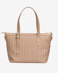 VALLON | Shopper cappuccino beige/gold - von hinten