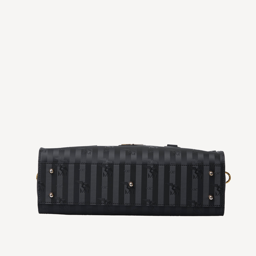 ZERNEZ | Sac à main classique noir/or