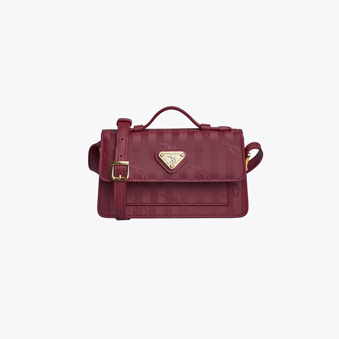 EGG | Shoulder bag antique red/gold