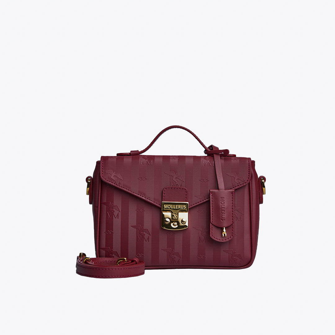 MEYRIN | Shoulder bag antique red/gold