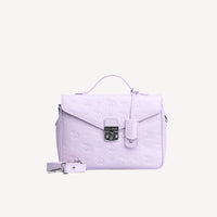 MARLY | Umhängetasche Stampato flieder violett/silber