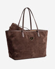 BERN | Shopper Wildleder braun/gold