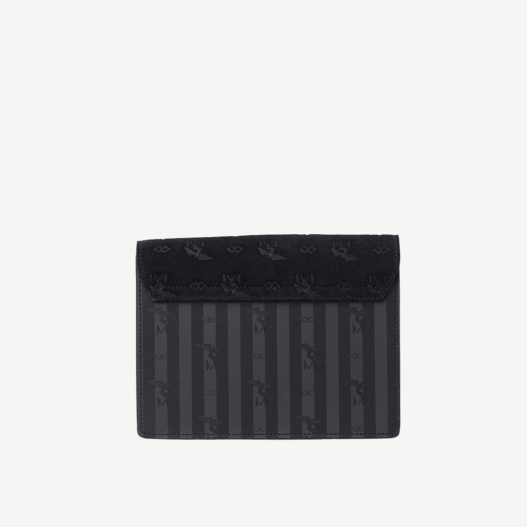 MÉLIDE | Sac bandoulière velours classique noir/or