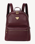 GLARUS | Rucksack Kalbsleder antik rot/gold - frontal