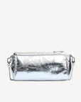 ANDEER | Handtasche Glanzleder silber/silber - von Hinten