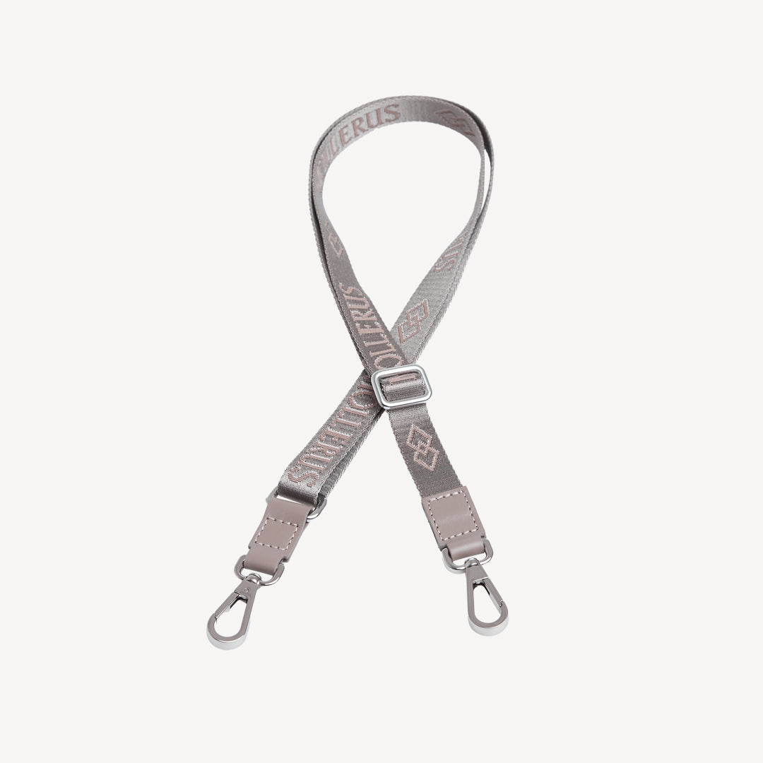 ARIEL | Shoulder strap taupe grey/silver