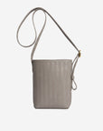 AUSWIL | Borsa a secchiello taupe grigio/oro