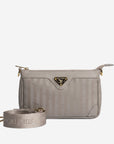 FLUMS | Crossover taupe grey/gold