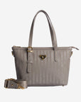 VALLON | Shopper taupe/oro