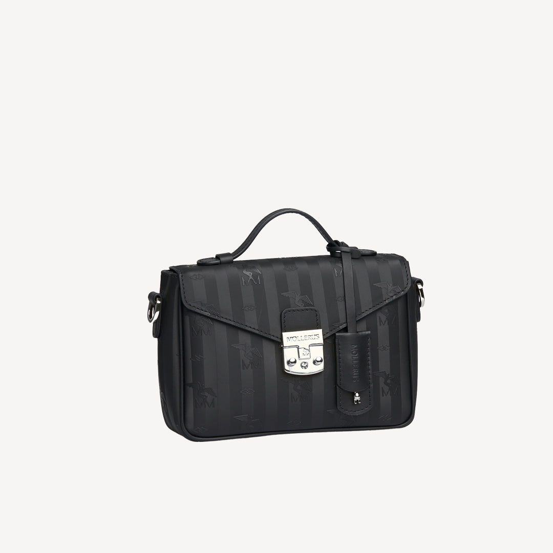 MEYRIN | Sac bandoulière classique, noir/argent