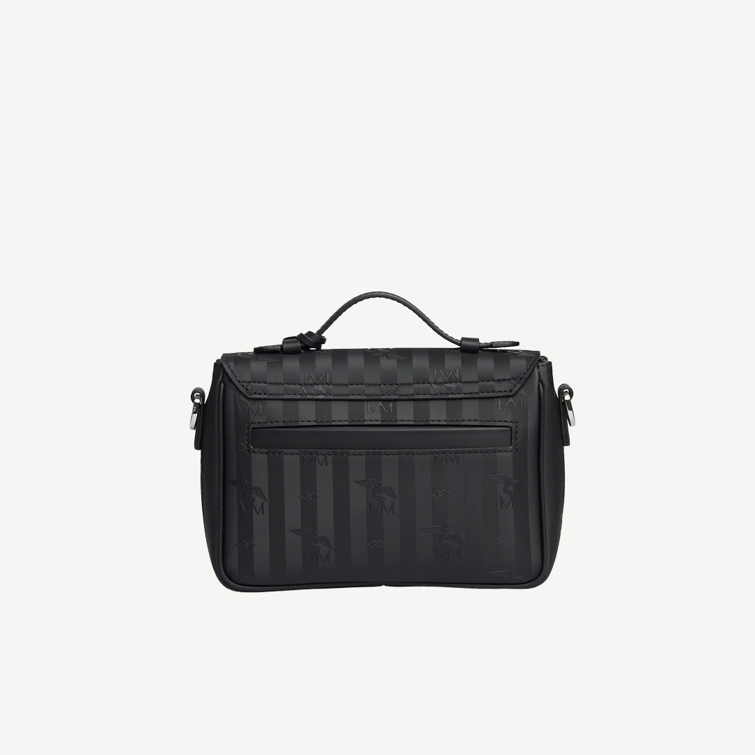 MEYRIN | Sac bandoulière classique, noir/argent