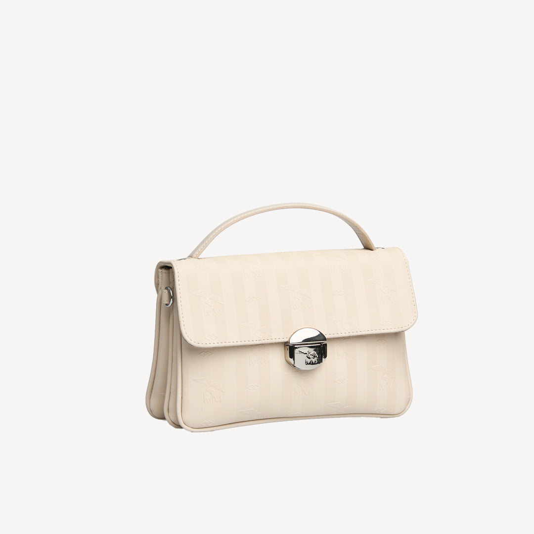 SIGNAU | Sac bandoulière perle/argent