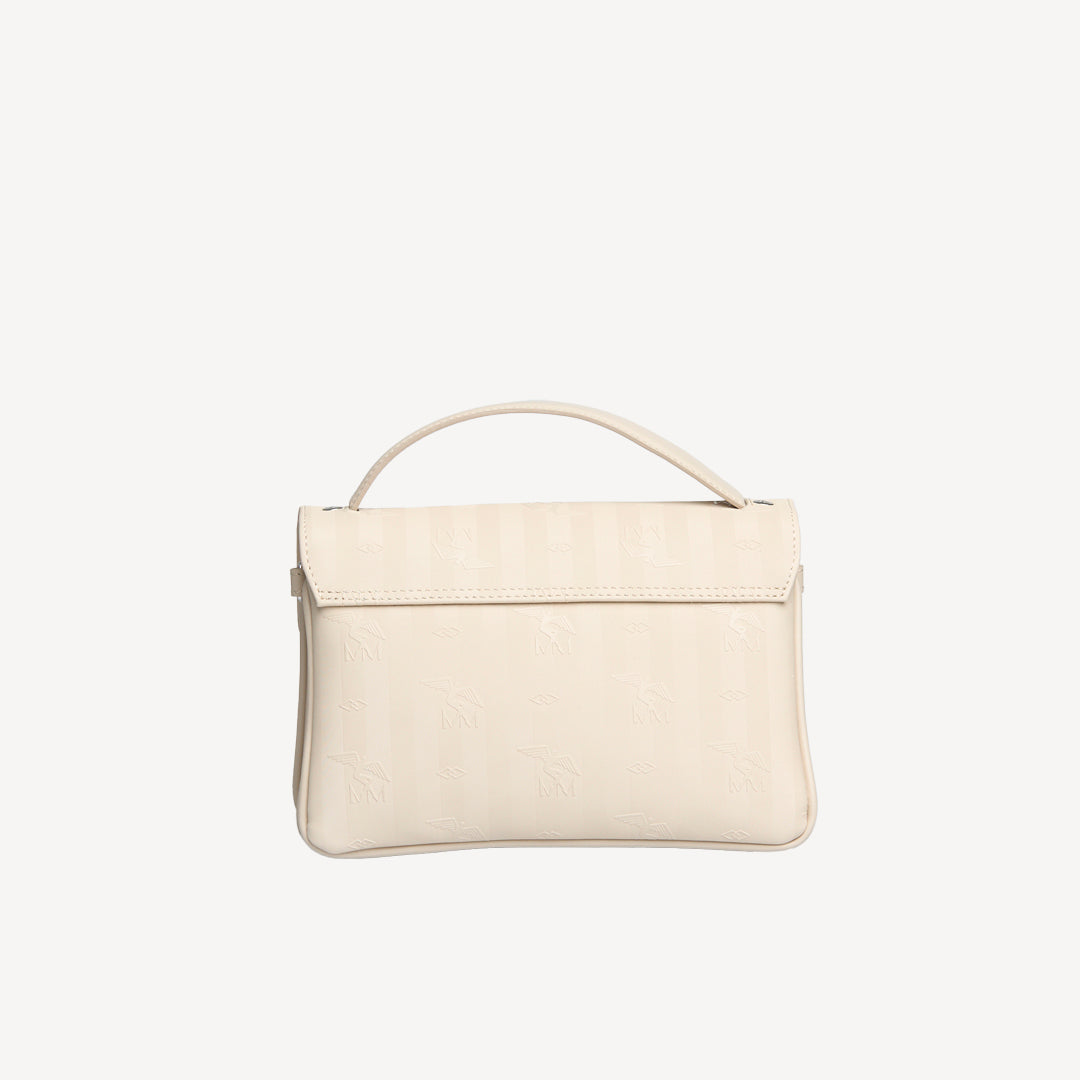 SIGNAU | Sac bandoulière perle/argent