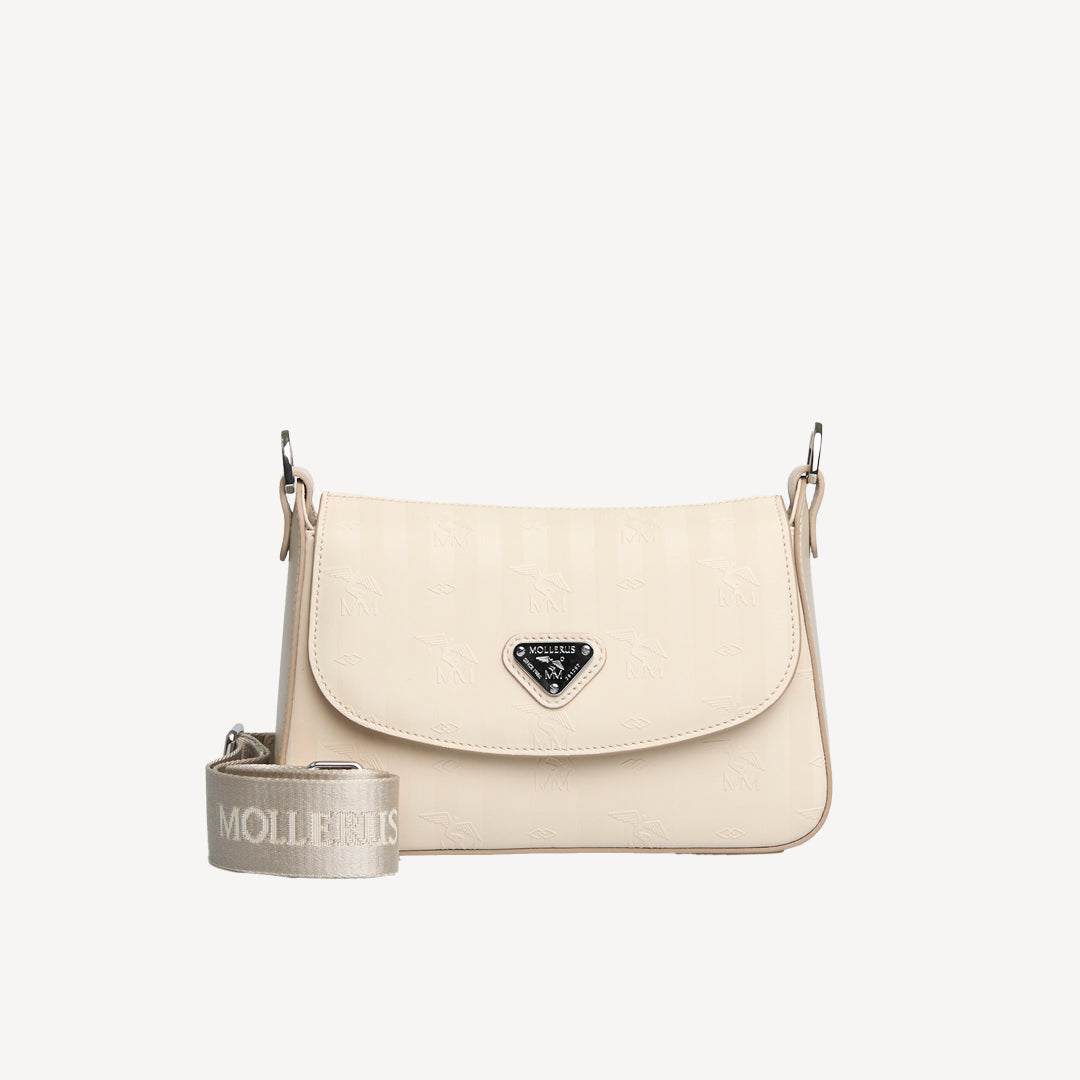 NOVILLE | Sac bandoulière perle/argent