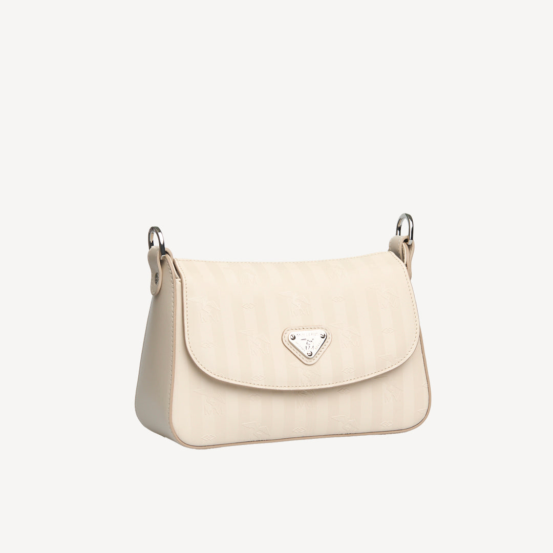 NOVILLE | Sac bandoulière perle/argent