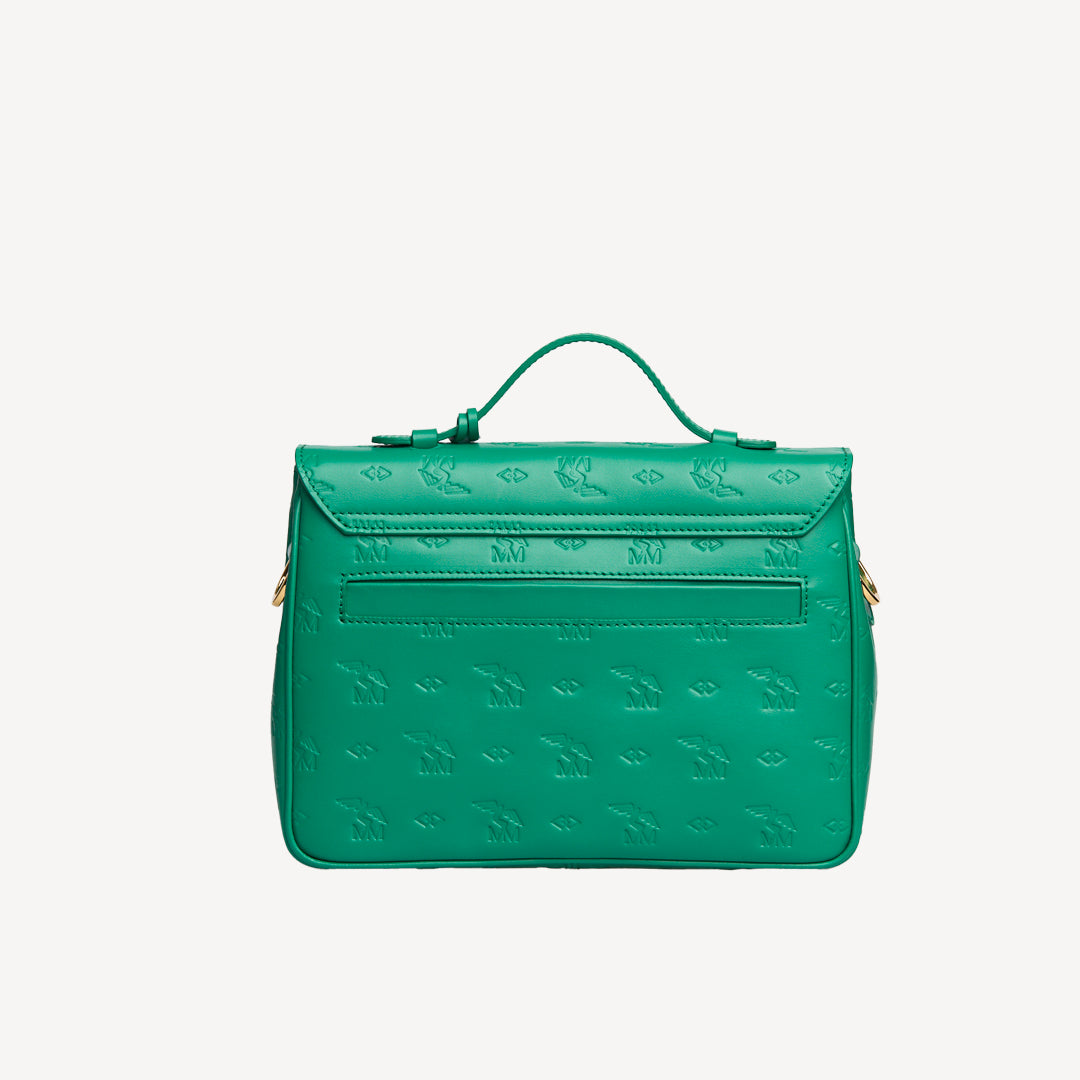 MARLY | Sac bandoulière Stampato vert menthe/doré