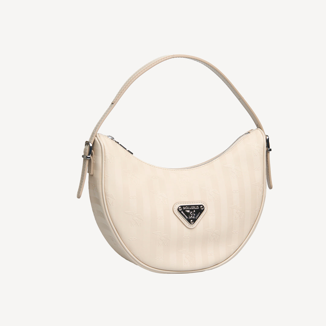 EMMEN | Sac bandoulière perle/argent