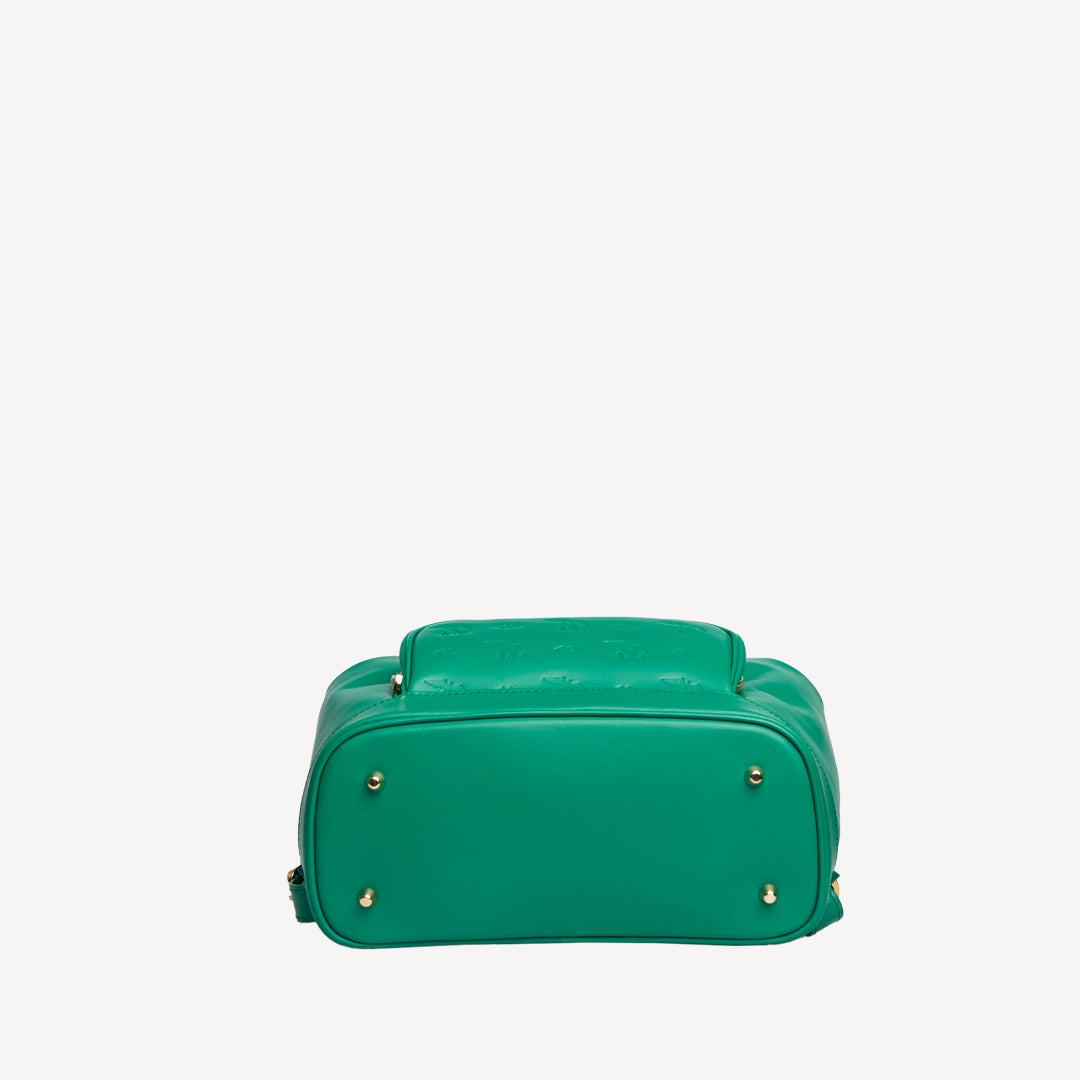 BRUGG | Sac à dos Stampato vert menthe/or