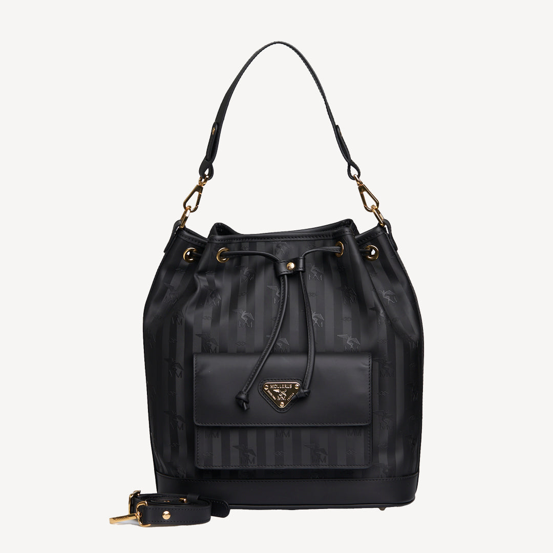 NYON | Sac seau classique, noir/doré