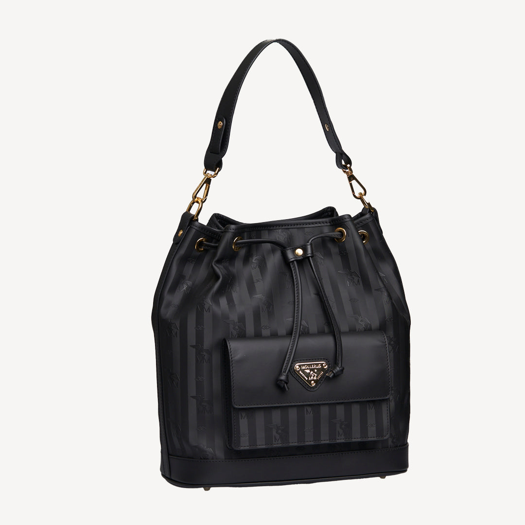 NYON | Sac seau classique, noir/doré