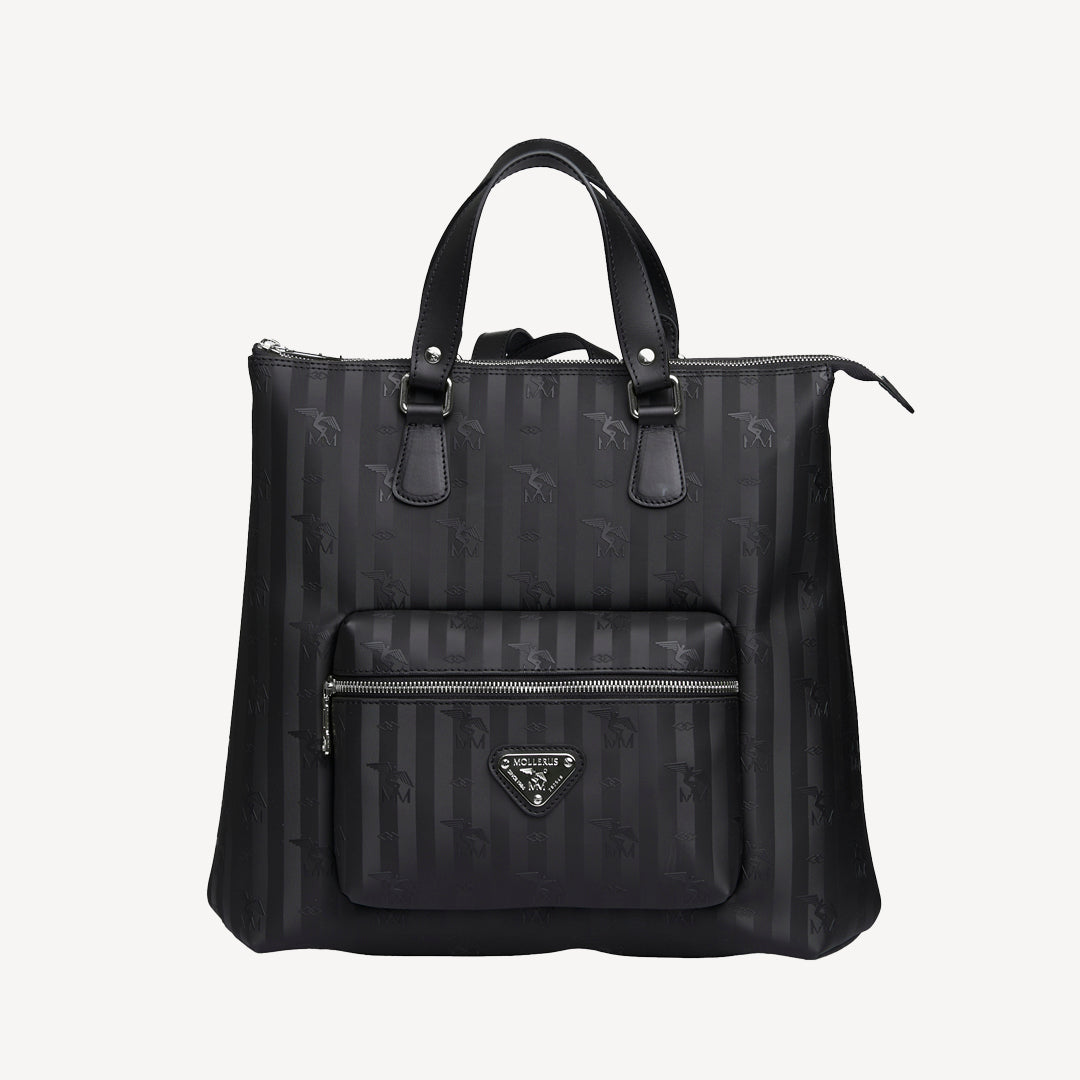 MANNO | Sac à dos classique noir/argent