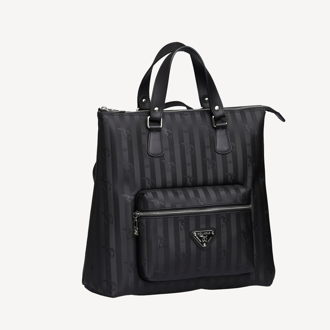 MANNO | Sac à dos classique noir/argent