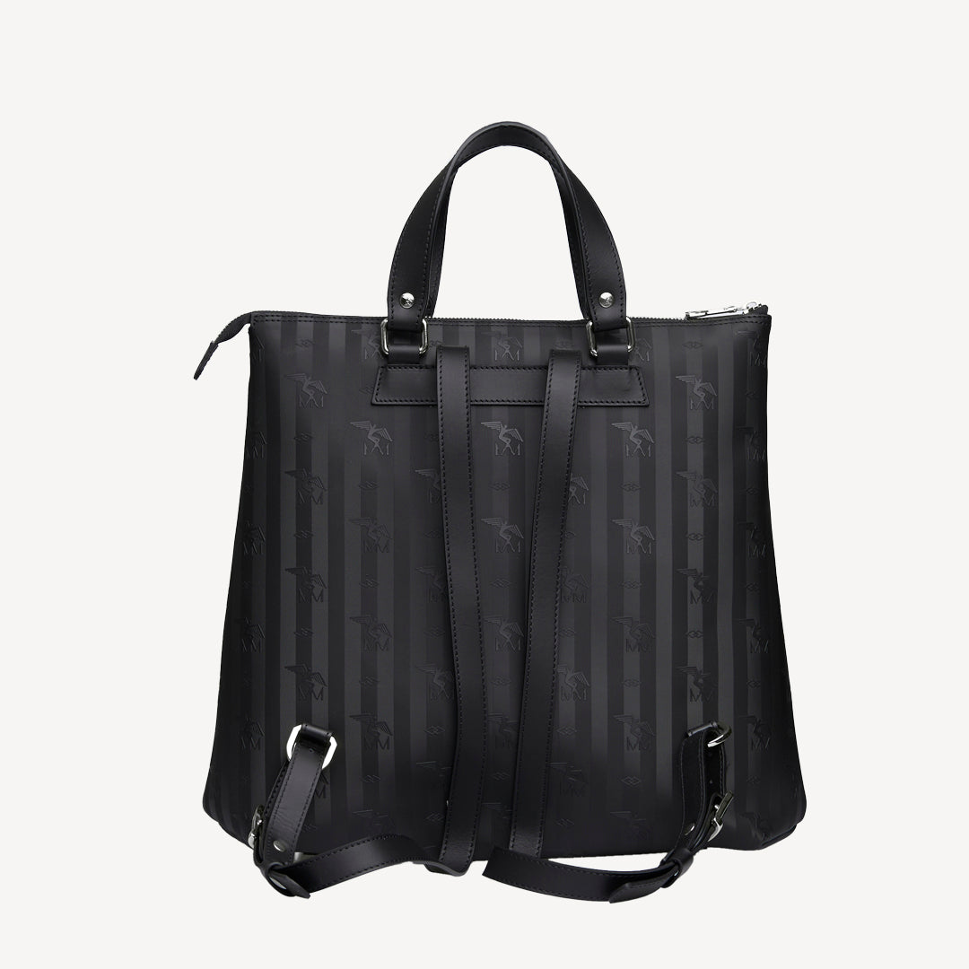 MANNO | Sac à dos classique noir/argent