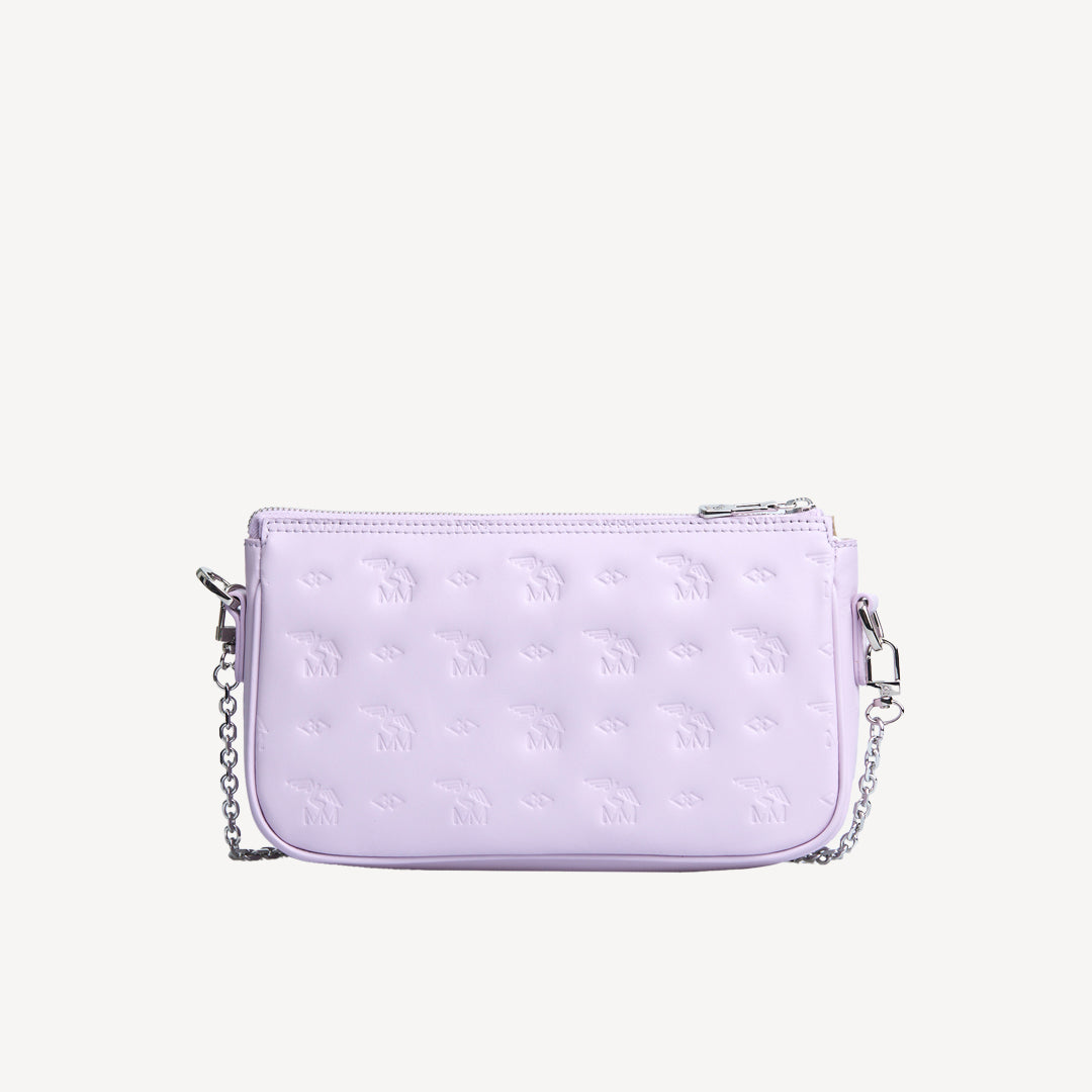 ZELL | Sac bandoulière Stampato lilas/argent