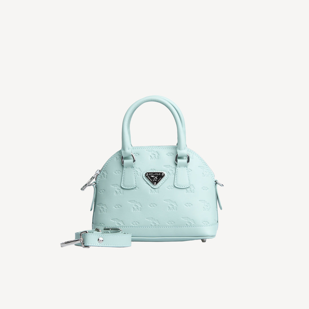 OETWIL | Sac bandoulière Stampato aigue-marine/argent