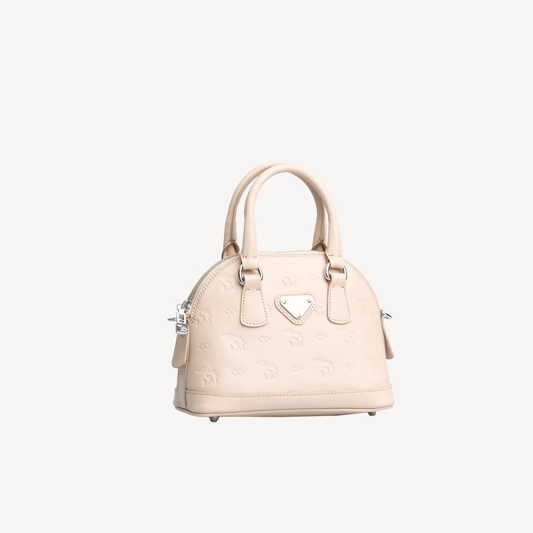 OETWIL | Sac bandoulière Stampato beige vanille/argent