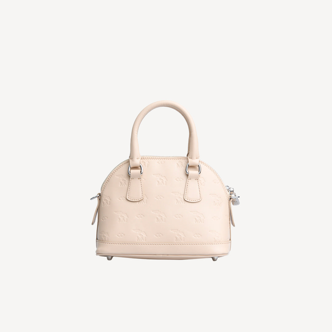 OETWIL | Sac bandoulière Stampato beige vanille/argent