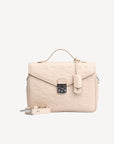 MARLY | Umhängetasche stampato vanilla beige/silber - FRONTAL
