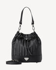 SION | Beuteltasche classic schwarz/silber - frontal