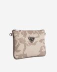 TAMINS | Umhängetasche camouflage beige/silber - seitlich