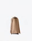 WIL | Umhängetasche cappuccino beige/gold - seitlich