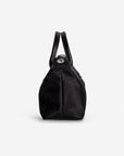 VALS | Umhängetasche Nylon classic schwarz/silber - seitlich