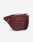 BRIENZ | Gürteltasche Kalbsleder antik rot/gold - seitlich
