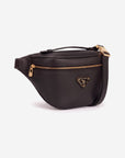 BRIENZ | Gürteltasche Kalbsleder classic schwarz/gold - seitlich