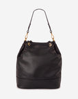 NIESEN | Beuteltasche Kalbsleder classic schwarz/gold - von hinten
