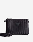 TAMINS | Umhängetasche classic schwarz/schwarz - frontal