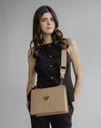 WIL | Umhängetasche cappuccino beige/gold on body