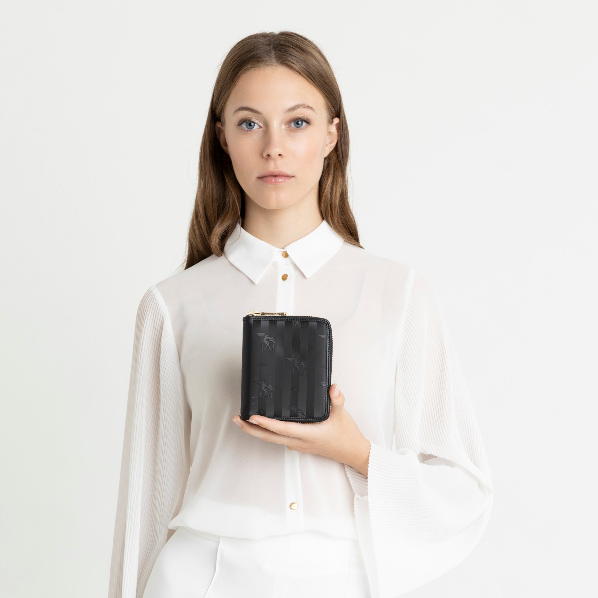NIEDERHORN | Portemonnaie classic schwarz/gold - ON BODY