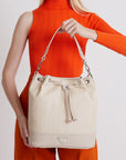 NIESEN | Beuteltasche pearl/silber on body