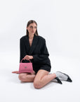 ROMONT | Umhängetasche Mollerus bubble pink/silber - FRONTAL ON BODY